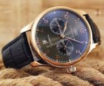 IWC Portuguese Black Face Rose Gold Watch 7 Days Power Reserve
